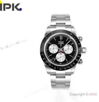 IPK Factory Rolex Paul Newman 'Blaken' limited edition Watch Vintage Daytona Black Dial 40mm